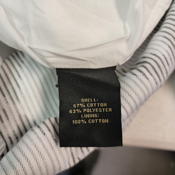 Kathy Ireland Fashion 360 Angelina Belted Shacket Dress Size 2X Black Stripe - Picture 5 of 5